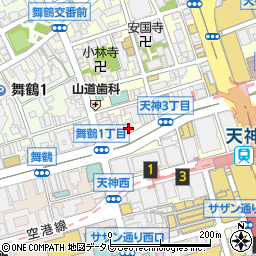 福岡ＹＭＣＡ天神国際センター周辺の地図