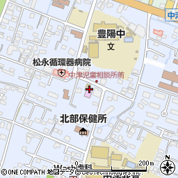 中津市役所　ふれあいスポーツセンター周辺の地図