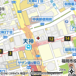 外貨両替専門店ワールドカレンシーショップ　福岡店周辺の地図