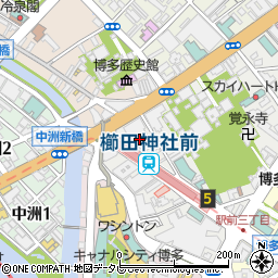 マックスバリュエクスプレス博多祇園店周辺の地図
