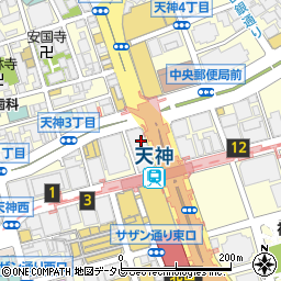 日本福祉大学福岡オフィス周辺の地図