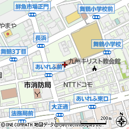 福岡市健康づくりサポートセンターあいれふホール周辺の地図