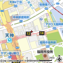 みずほ銀行福岡支店 ＡＴＭ周辺の地図