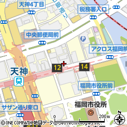 みずほ銀行福岡支店 ＡＴＭ周辺の地図