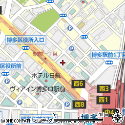 伊藤忠丸紅鉄鋼株式会社　九州支社周辺の地図
