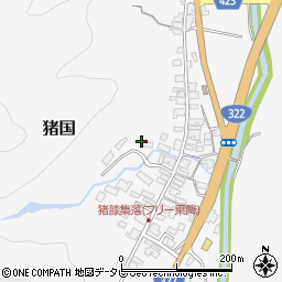 福岡県田川市猪国周辺の地図
