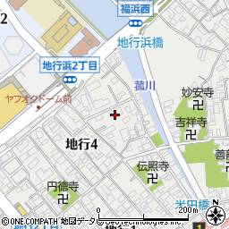 西日本シティ銀行地行寮周辺の地図