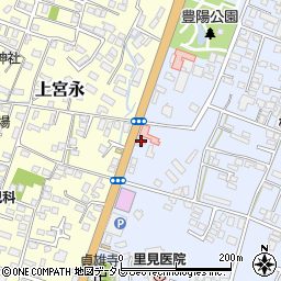 朝日新聞中津支局周辺の地図
