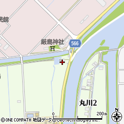 太郎丸地区排水機場周辺の地図