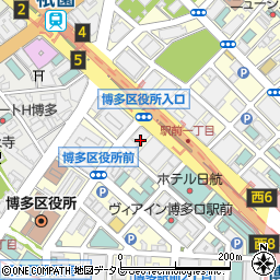 株式会社指宿白水館　福岡営業所周辺の地図