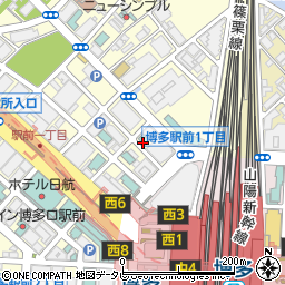 東横イン博多口駅前２周辺の地図