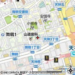 ホテルマイステイズ福岡天神周辺の地図