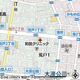 セブンイレブン福岡荒戸店周辺の地図
