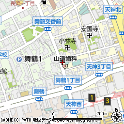 ＡＢＣフラワー天神店周辺の地図