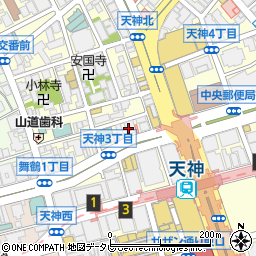 美容皮膚科　リゼクリニック福岡天神駅前周辺の地図
