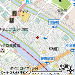 ビルボード３号店中洲無料案内所周辺の地図