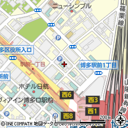ホフィスネット（ｈｏｗｆｆｉｃｅｎｅｔ）会議室　博多駅前店周辺の地図