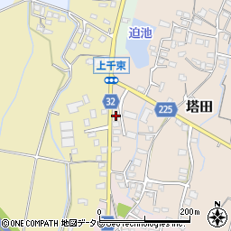 福岡県豊前市塔田113周辺の地図