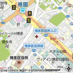 チャイナエアライン福岡支店予約周辺の地図