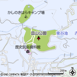 皿山公園周辺の地図