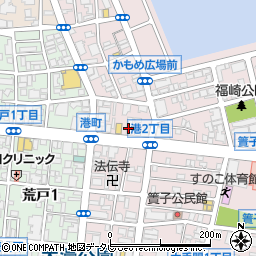 ダイアパレス大手門周辺の地図