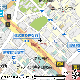 株式会社西日本シティ銀行　本店ＩＴ統括部周辺の地図