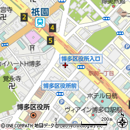 福岡健診診療所周辺の地図