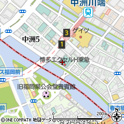 博多エクセルホテル東急周辺の地図