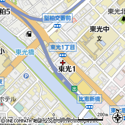 トヨタレンタリース博多東光店周辺の地図