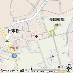 高知県南国市下末松1592周辺の地図