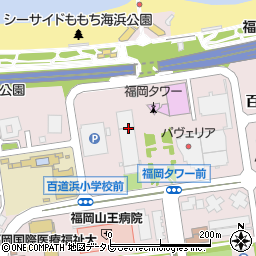 福岡県福岡市早良区百道浜周辺の地図