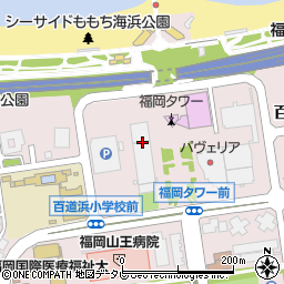 福岡県福岡市早良区百道浜周辺の地図