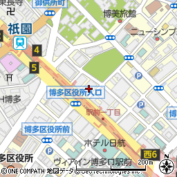 損保ジャパンパートナーズ株式会社　福岡支店周辺の地図