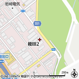福岡県福岡市博多区榎田2丁目周辺の地図
