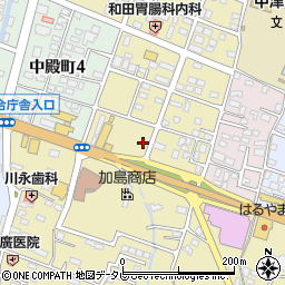 亜李蘭中津店周辺の地図