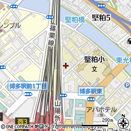 福岡県福岡市博多区博多駅東1丁目2周辺の地図