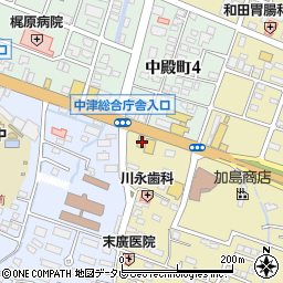 丸亀製麺 中津店周辺の地図