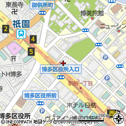 広島銀行福岡支店周辺の地図