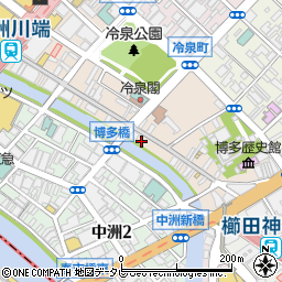寿司居酒屋 や台ずし 中洲川端町周辺の地図