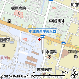 もち吉　中津店周辺の地図