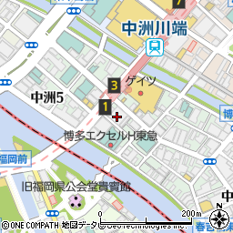 ビッグエコー BIG ECHO 中洲川端駅前店周辺の地図