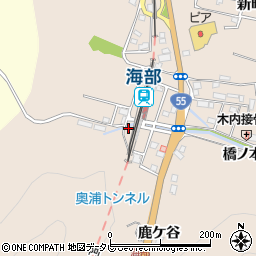 徳島県海部郡海陽町奥浦一宇谷周辺の地図