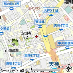 有限会社福岡事務サポート天神校周辺の地図