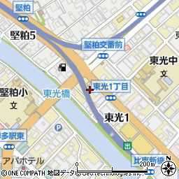 入江不動産株式会社　博多店周辺の地図
