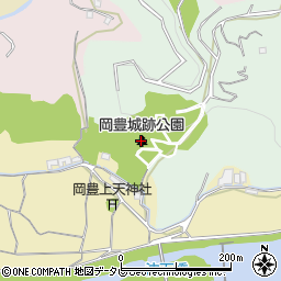 岡豊城跡公園周辺の地図