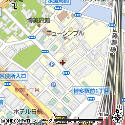 北九州予備校博多駅校周辺の地図
