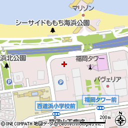 百道浜パーキング周辺の地図