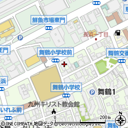 福岡手形交換所周辺の地図