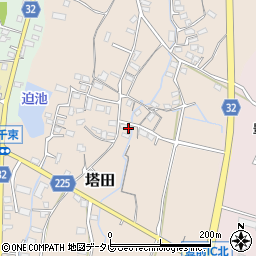福岡県豊前市塔田144周辺の地図