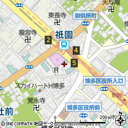 東横ＩＮＮ博多駅前祇園周辺の地図